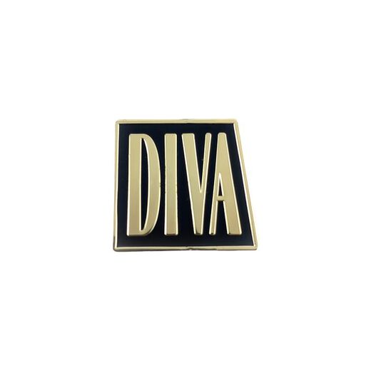 Black and gold DIVA badge